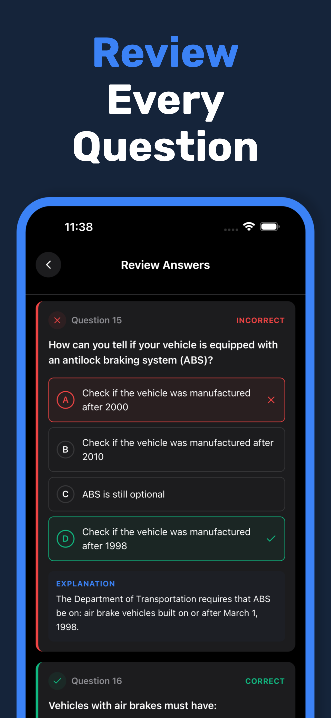Review Every Question